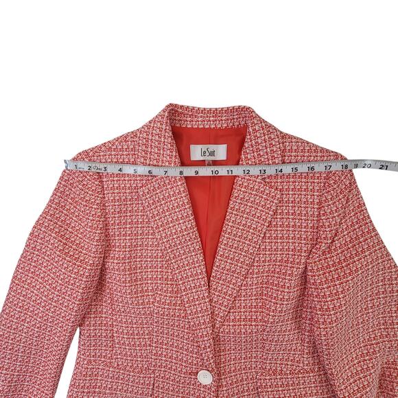 Le Suit Notch Collar Slim Pant Suit Blazer Women's Size 10 - Picture 5 of 13
